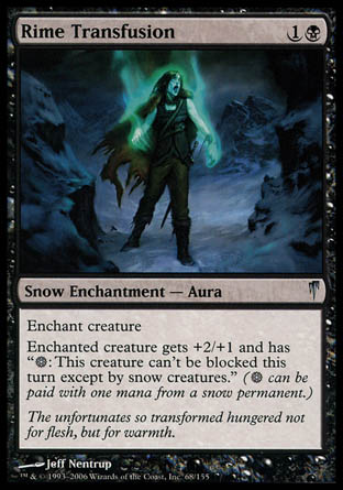 Rime Transfusion (Coldsnap) Near Mint Foil