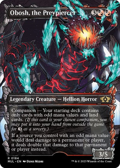 Obosh, the Preypiercer (Halo Foil) (March of the Machine: Multiverse Legends) Light Play Foil