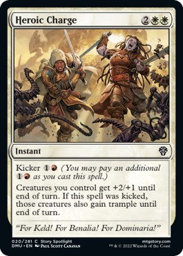Heroic Charge (Dominaria United) Medium Play
