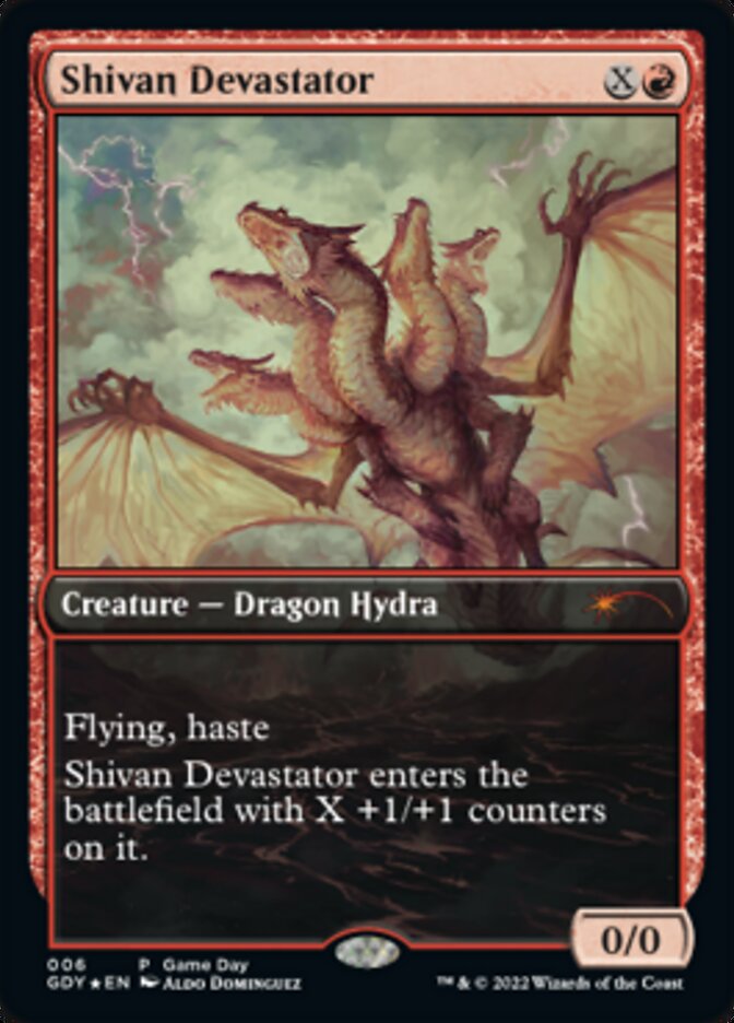 Shivan Devastator (Promos: Game Day and Store Championship) Near Mint Foil
