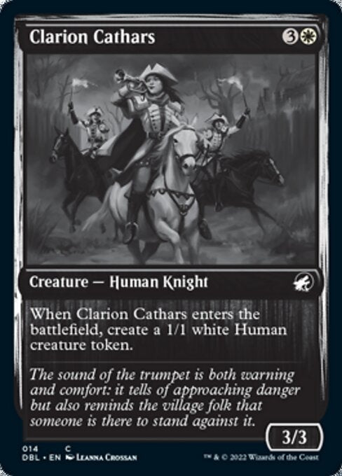 Clarion Cathars (Innistrad: Double Feature) Light Play