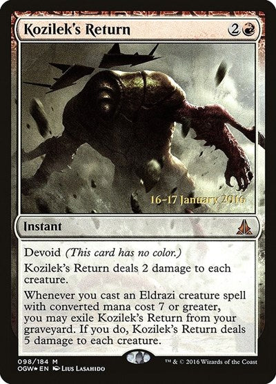 Kozilek's Return (Promos: Prerelease Cards) Light Play Foil