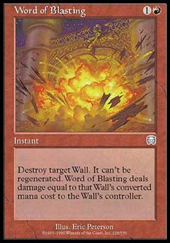 Word of Blasting (Mercadian Masques) Near Mint Foil