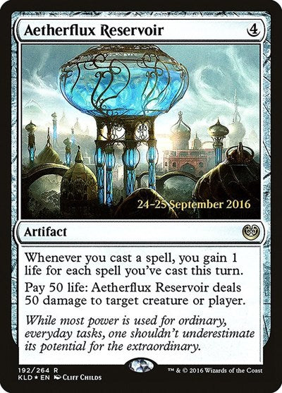 Aetherflux Reservoir (Promos: Prerelease Cards) Light Play Foil
