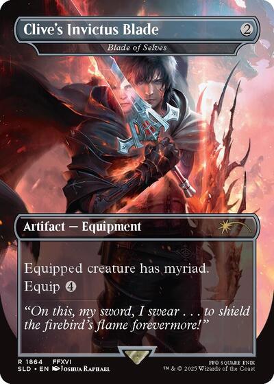 Clive's Invictus Blade - Blade of Selten (Secret Lair) Light Play