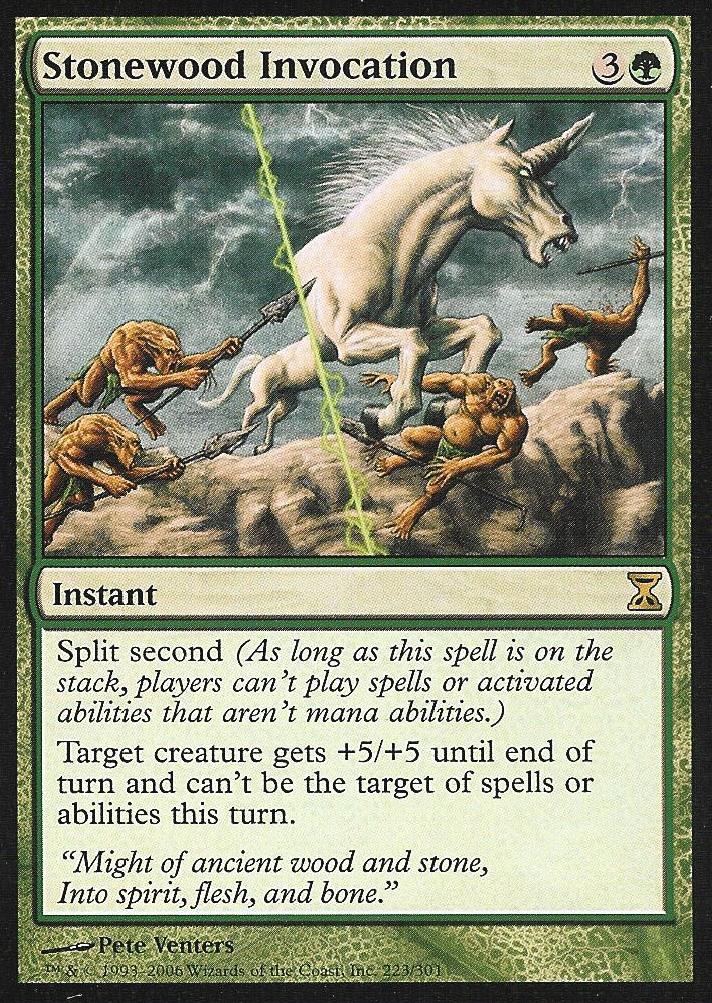 Stonewood Invocation (Time Spiral) Near Mint Foil