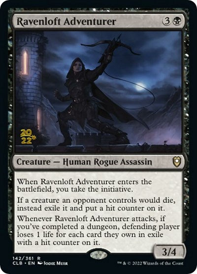 Ravenloft Adventurer (Promos: Prerelease Cards) Light Play Foil
