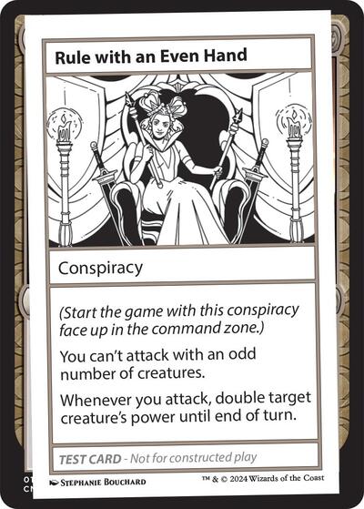 Rule with an Even Hand (Mystery Booster 2 Playtest Cards) Near Mint
