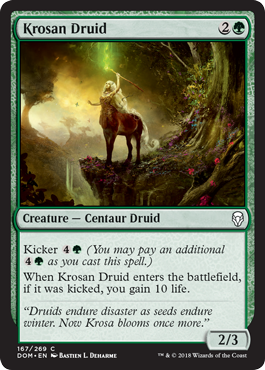 Krosan Druid (Dominaria) Light Play