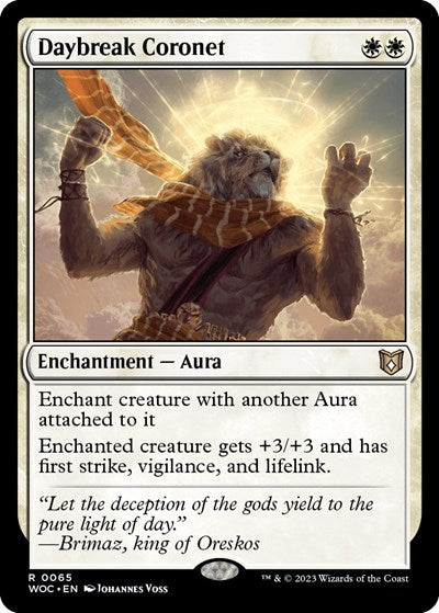 Daybreak Coronet (Commander: Wilds of Eldraine) Light Play