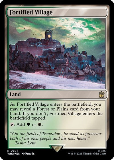 Fortified Village (Surge Foil) (Universes Beyond: Doctor Who) Near Mint Foil