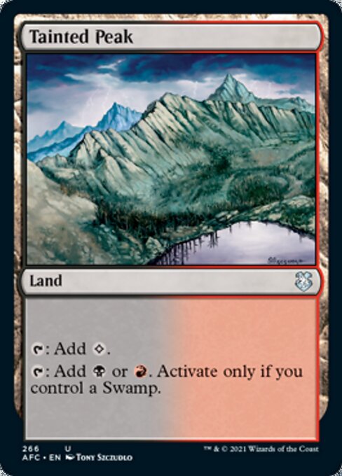 Tainted Peak (Commander 2021 Forgotten Realms) Near Mint