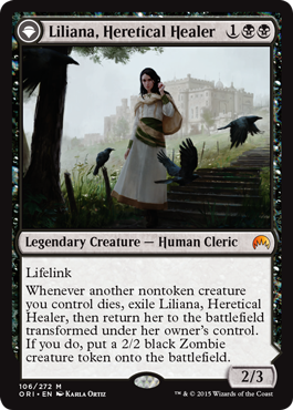 Liliana, Heretical Healer (Liliana, Defiant Necromancer) (Magic Origins) Near Mint Foil