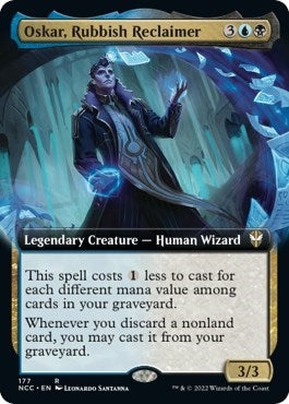 Oskar, Rubbish Reclaimer (Extended Art) (Commander: Streets of New Capenna) Near Mint