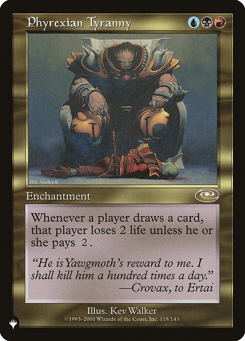 Phyrexian Tyranny (The List) Near Mint