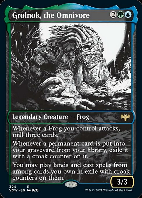 Grolnok, the Omnivore (Showcase) (Innistrad: Crimson Vow) Light Play Foil
