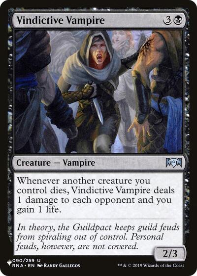 Vindictive Vampire (The List) Light Play