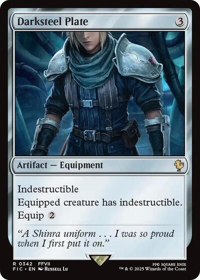 Darksteel Plate (Surge Foil) (Commander: FINAL FANTASY) Near Mint Foil