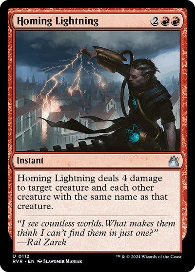 Homing Lightning (Ravnica Remastered) Light Play Foil