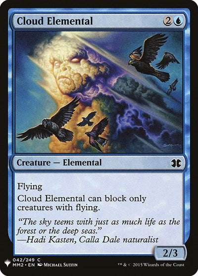 Cloud Elemental (Mystery Booster) Near Mint