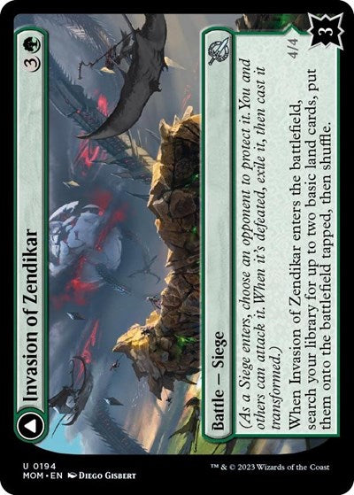 Invasion of Zendikar (March of the Machine) Light Play Foil