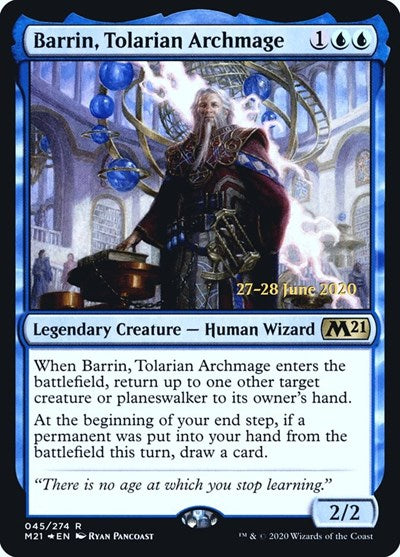 Barrin, Tolarian Archmage (Promos: Prerelease Cards) Near Mint Foil