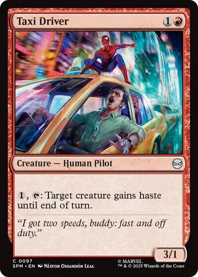 Taxi Driver (Marvel's Spider-Man) Light Play Foil