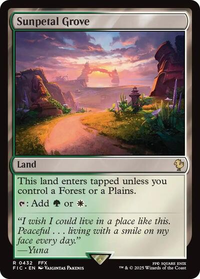Sunpetal Grove (Surge Foil) (Commander: FINAL FANTASY) Near Mint Foil