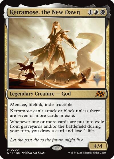 Ketramose, the New Dawn (Promo Pack: Aetherdrift) Light Play Foil