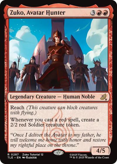Zuko, Avatar Hunter (0287) (Avatar: The Last Airbender: Eternal-Legal) Light Play