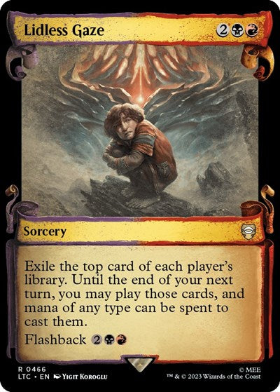 Lidless Gaze (Showcase Scrolls) (Commander: The Lord of the Rings: Tales of Middle-earth) Near Mint