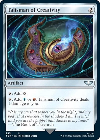 Talisman of Creativity (Surge Foil) (Universes Beyond: Warhammer 40K) Light Play Foil