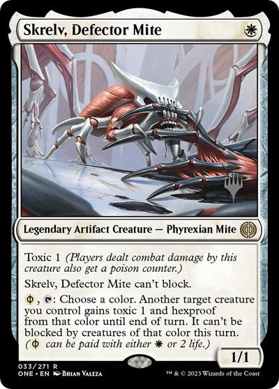Skrelv, Defector Mite (Promo Pack: Phyrexia: All Will Be One) Damaged / Poor Foil