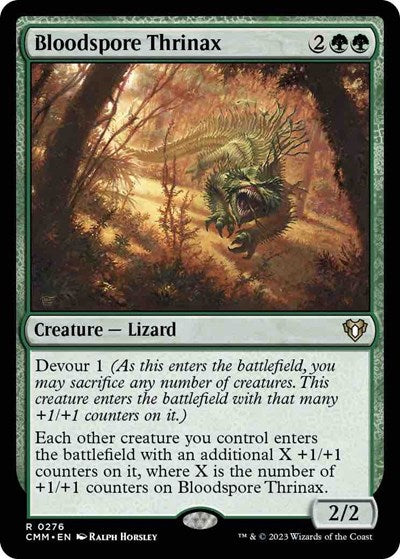 Bloodspore Thrinax (Commander Masters) Light Play Foil