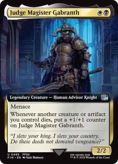 Judge Magister Gabranth (Extended Art) (Universes Beyond: FINAL FANTASY) Light Play Foil