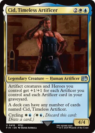 Cid, Timeless Artificer (0416) (Universes Beyond: FINAL FANTASY) Light Play