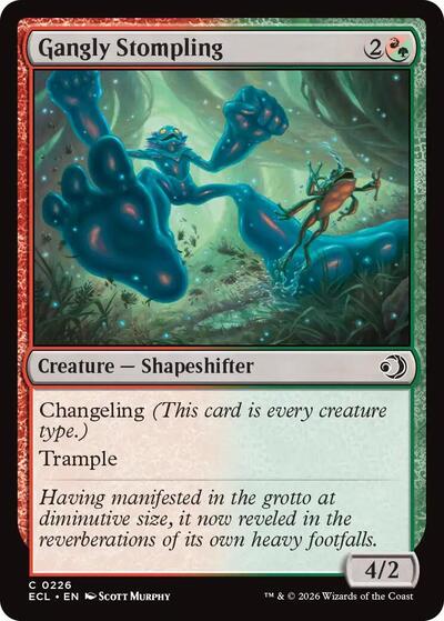 Gangly Stompling (Lorwyn Eclipsed) Light Play Foil