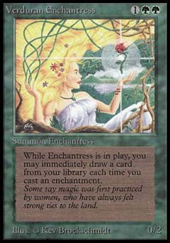 Verduran Enchantress (Beta) Light Play