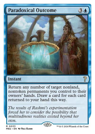 Paradoxical Outcome (White Border) (Mystery Booster 2) Light Play