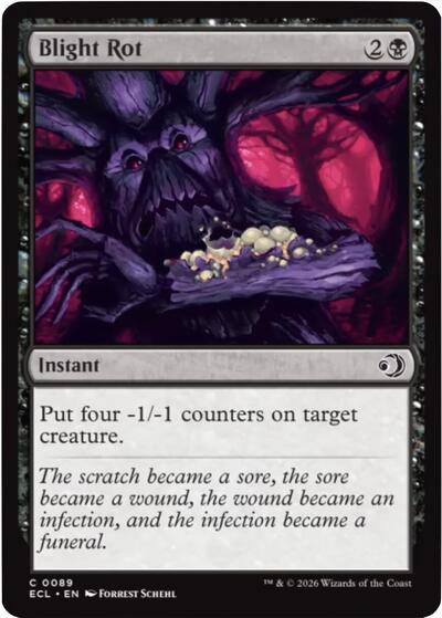 mtg expensive cards Blight Rot (Lorwyn Eclipsed) Near Mint
