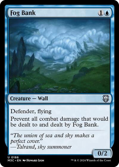 Fog Bank (Ripple Foil) (Commander: Modern Horizons 3) Near Mint Foil