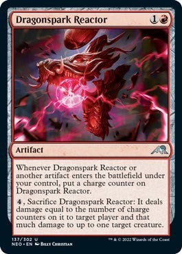 Dragonspark Reactor (Kamigawa: Neon Dynasty) Medium Play Foil