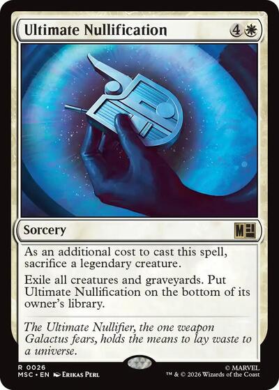 Ultimate Nullification (Surge Foil) (Commander: Marvel Super Heroes) Near Mint Foil