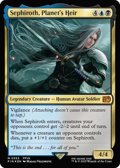 Sephiroth, Planet's Heir (Universes Beyond: FINAL FANTASY) Near Mint Foil