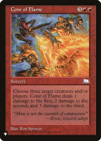 Cone of Flame (The List) Light Play