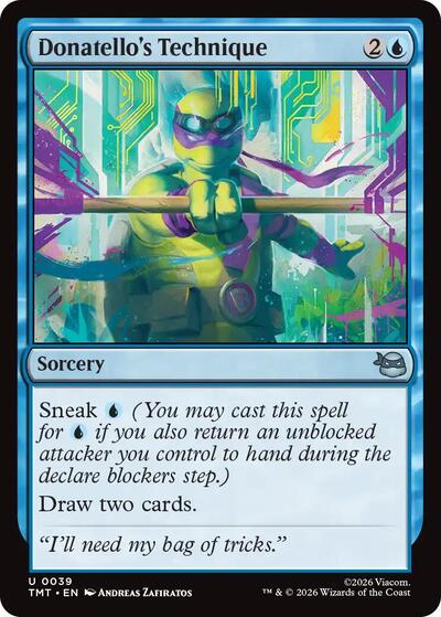Donatello's Technique (Teenage Mutant Ninja Turtles) Medium Play Foil