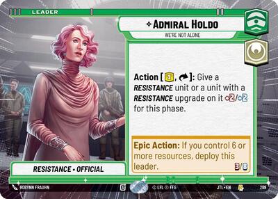Admiral Holdo We're Not Alone (Hyperspace) (Jump to Lightspeed) Near Mint