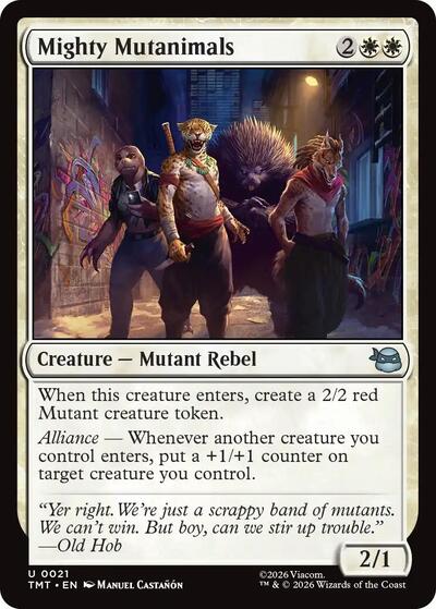 Mighty Mutanimals (Teenage Mutant Ninja Turtles) Near Mint