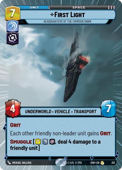 First Light Headquarters of the Crimson Dawn (Hyperspace) (Shadows of the Galaxy) Near Mint Foil