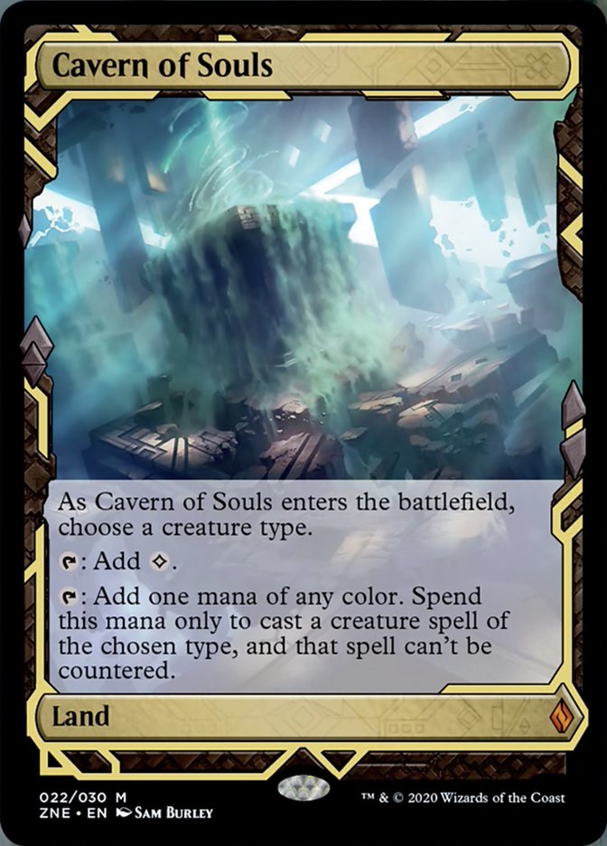 Cavern of Souls (Zendikar Rising Expeditions) Light Play